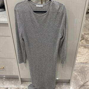 Zara Gray Long Sleeve Dress